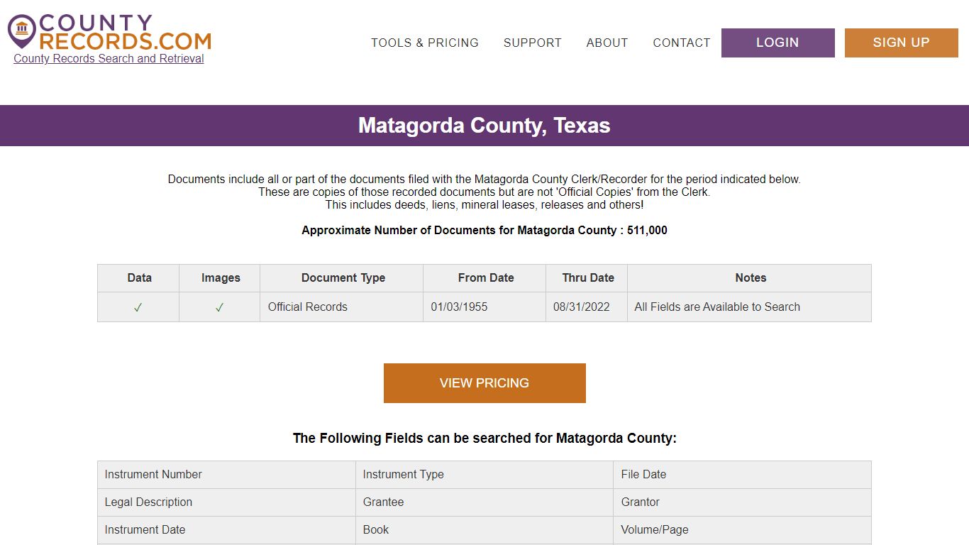 Matagorda County Courthouse & Land Records | CountyRecords.com